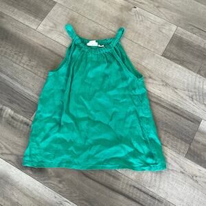 Nicole miller linen seafoam halter tank size small